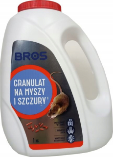 Nástraha na myši a potkany - Myši a potkany granules bros 1 kg