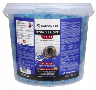 Nástraha na myši a potkany - Myšské kocky potkany - brodifakum 1 kg