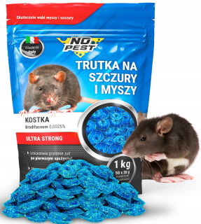 Nástraha na myši a potkany - Silné kocky pre potkany a myši 1 kg