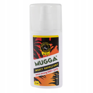 Nástraha na myši a potkany - Mugga Strong Spray 50% DEET 75 ml kliešťov komárov