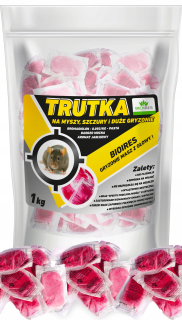 Nástraha na myši a potkany - SILNÝ JED NA POKRKANY, KRTY, KUNY, 1 KG