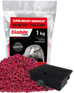 Nástraha na myši a potkany - Silné potkany jedovatmi myši granule 1 kg