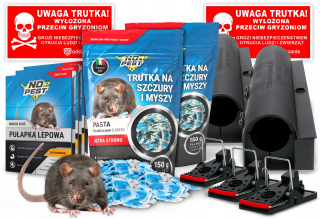 Komplexná sada prípravkov na hubenie hlodavcov No Pest