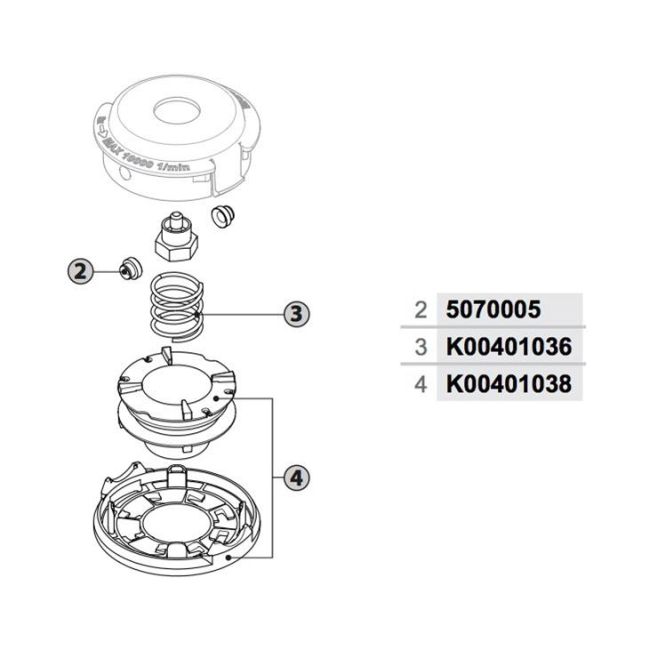 Univerzálna strunová hlava Partner TA5M 109 mm