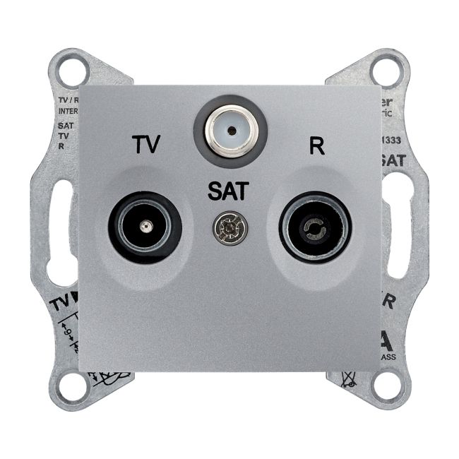 Hliníková koncová zásuvka Schneider Electric Sedna