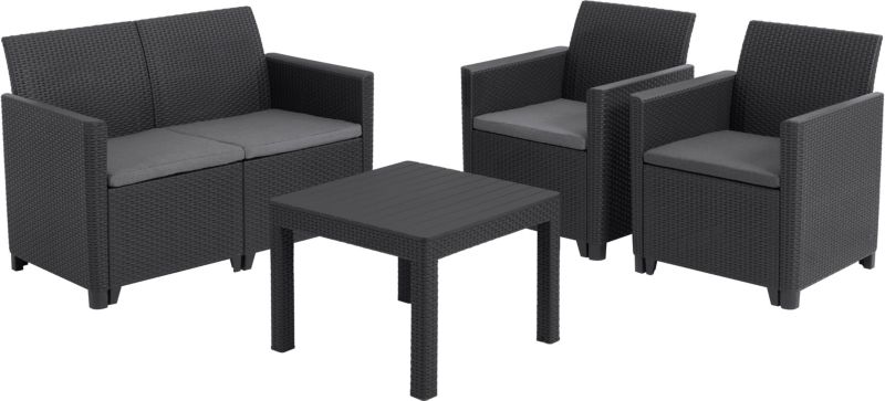 Hotová 4-miestna sada záhradného nábytku Keter Claire