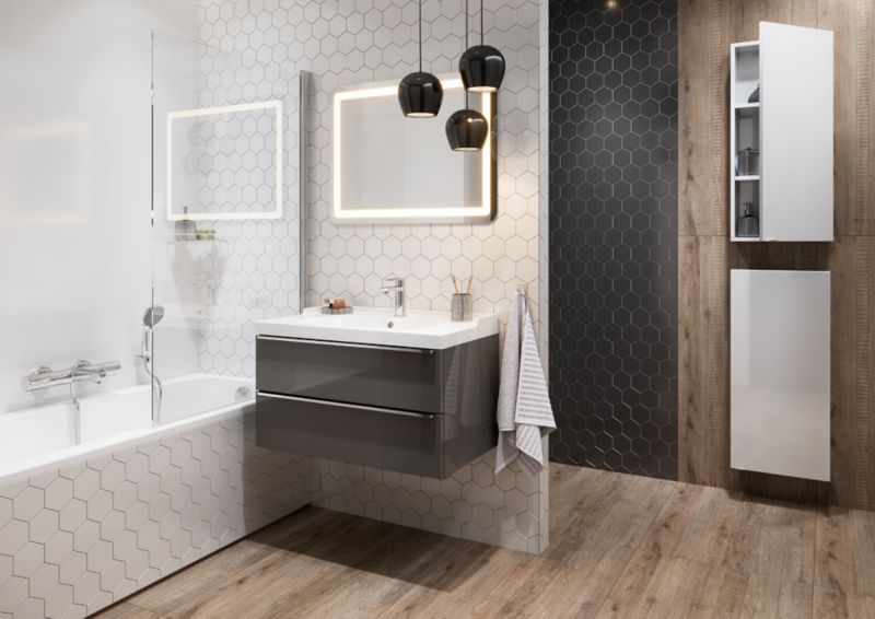 Gres Hex 26,5 x 51 cm sneh 0,95 m2