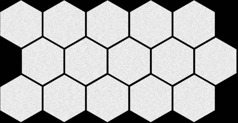 Gres Hex 26,5 x 51 cm sneh 0,95 m2