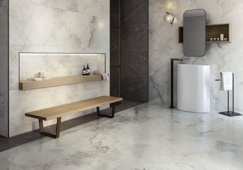 Mrazuvzdorná glazovaná kamenina Vintage 60 x 120 cm biela lapato 1,44 m2