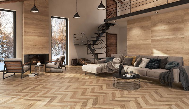 Chevron glazovaná kamenina 30 x 120 cm Herit Roble A 1,07 m2