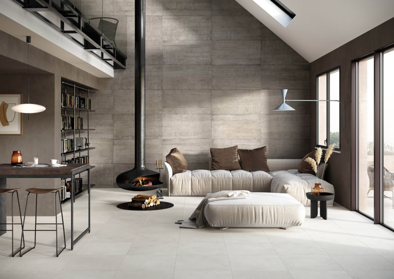 Doky glazovaná kamenina 60 x 120 cm taupe 1,44 m2