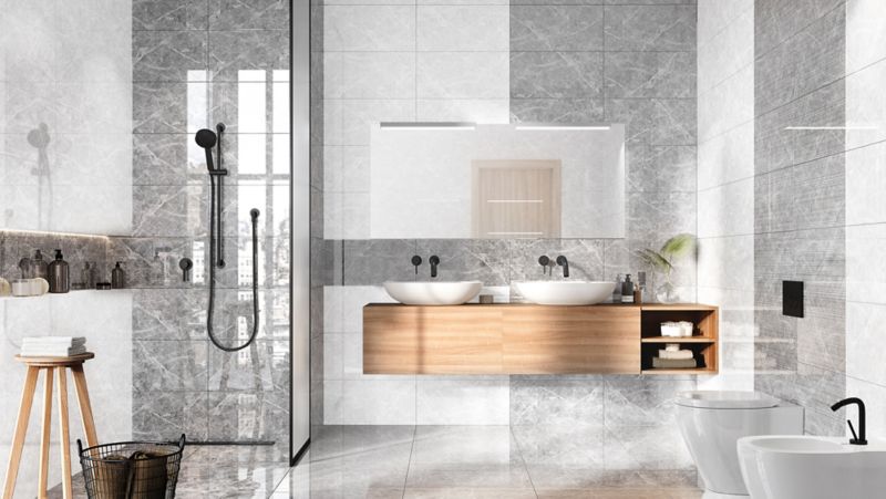 Leštená glazovaná kamenina Lavre Ceramstic 60 x 60 cm tmavosivá 1,44 m2