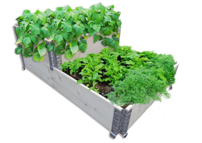 Skladací záhon na zeleninu 80 x 60 x 20 cm