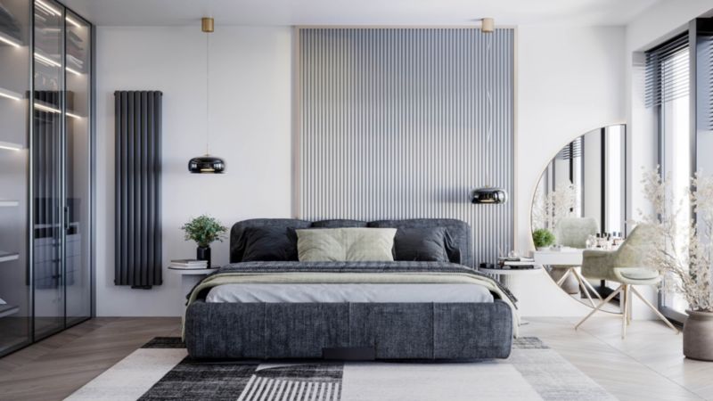 Luxrad Oválny dvojitý dekoračný radiátor 170 x 41 cm antracit