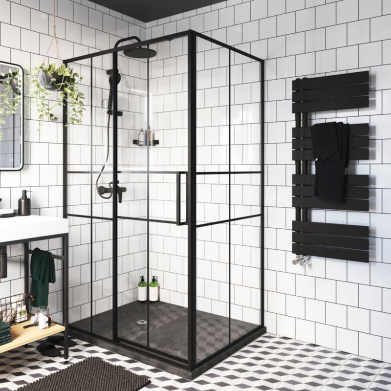 Boxwood kúpeľňový radiátor 120 x 50 cm čierny