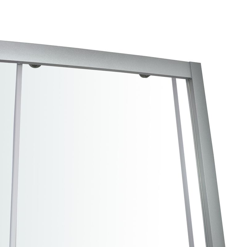 Arkell sprchovací kút polkruhový 80 x 80 x 35 cm, vysoká vanička, chróm/transparent