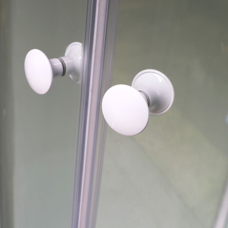 Arkell polkruhová sprchová kabína 85 cm so zadnými stenami a vysokou vaničkou