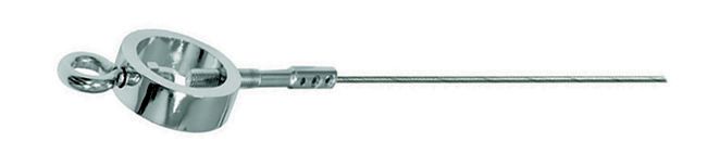 Kruhová závesová tyč 5 m, chróm