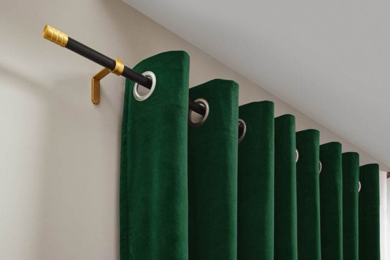 Tiago jednoduchá záclonová tyč 19 mm 160 cm čierna/zlatá