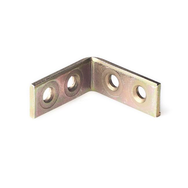 Uhol kresla 25 x 25 x 10 mm mosadz