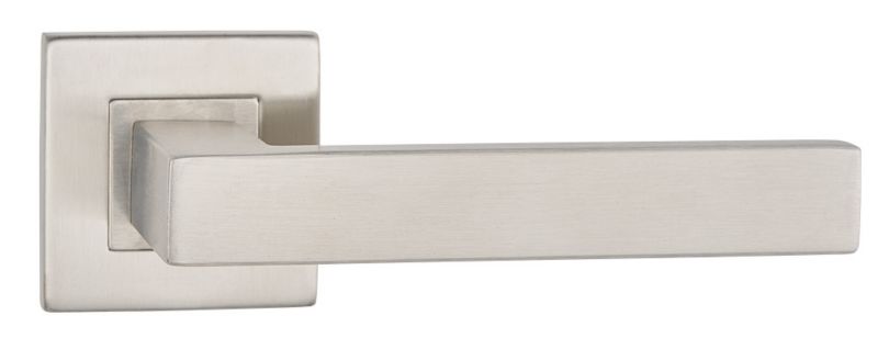 Kľučka na dvere Metalbud Topaz, štvorcová doska, nehrdzavejúca oceľ