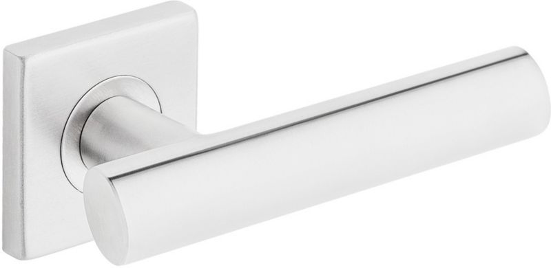 Kľučka na dvere Metalbud Topaz, štvorcová doska, nehrdzavejúca oceľ