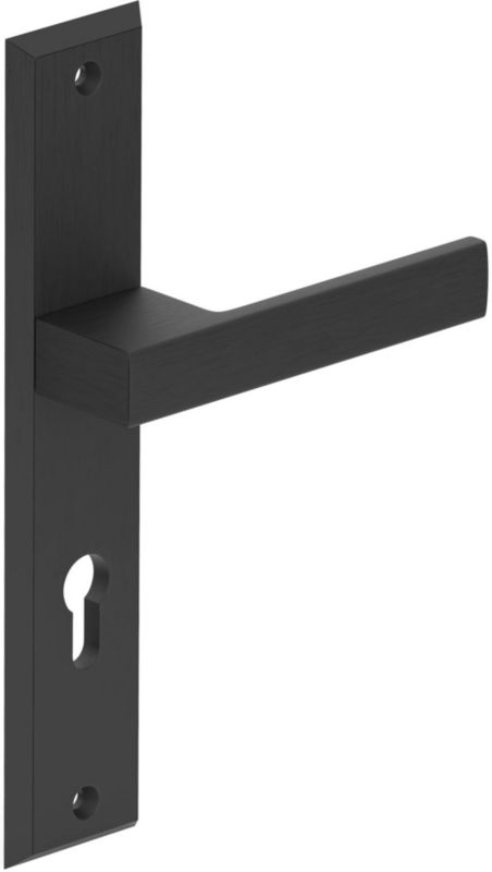 Kľučka dverí Metalbud Total 72 mm Yale s čiernou vložkou