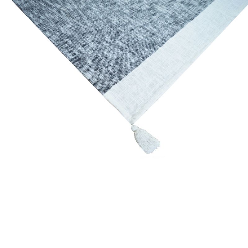 Tkaná deka 130 x 170 cm čierna a biela melanž