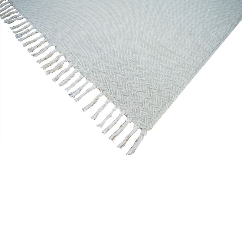 Tkaná deka 130 x 170 cm béžová cik-cak