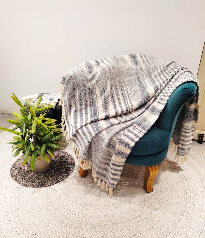 Všívaná deka 130 x 170 cm diamantová modrá