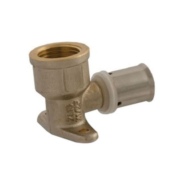 Lisované koleno s rukoväťou PEX Press, vnútorný závit 20 mm x 1/2"