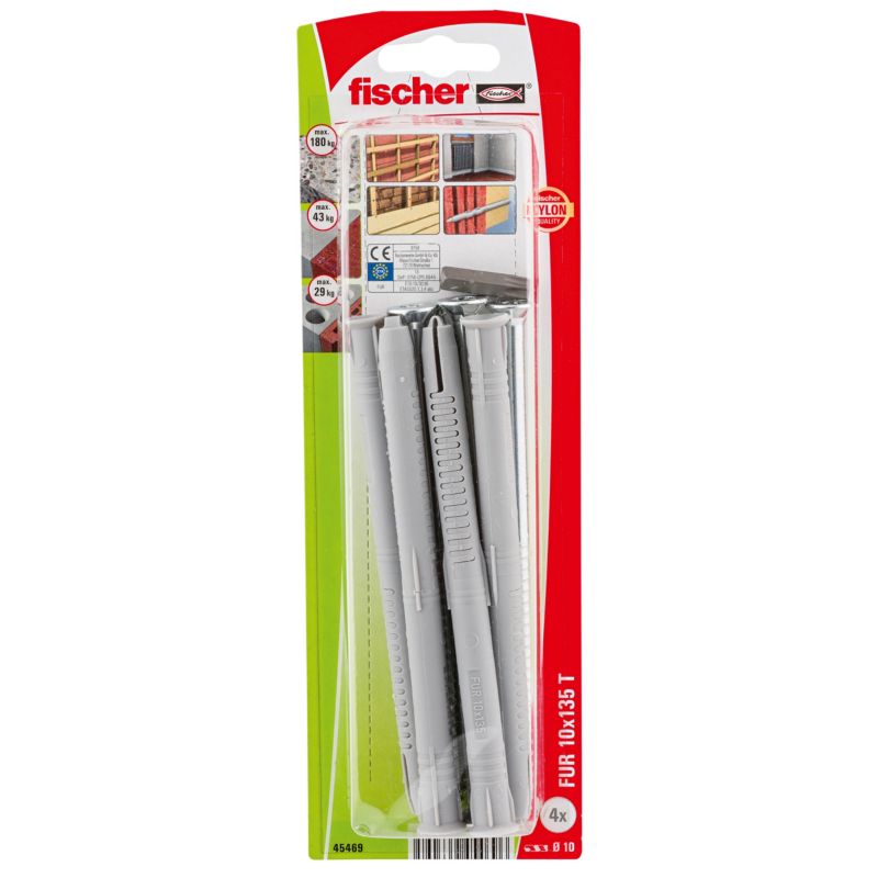 Fischer FUR kolíky rámu 10 x 135 mm 4 ks.
