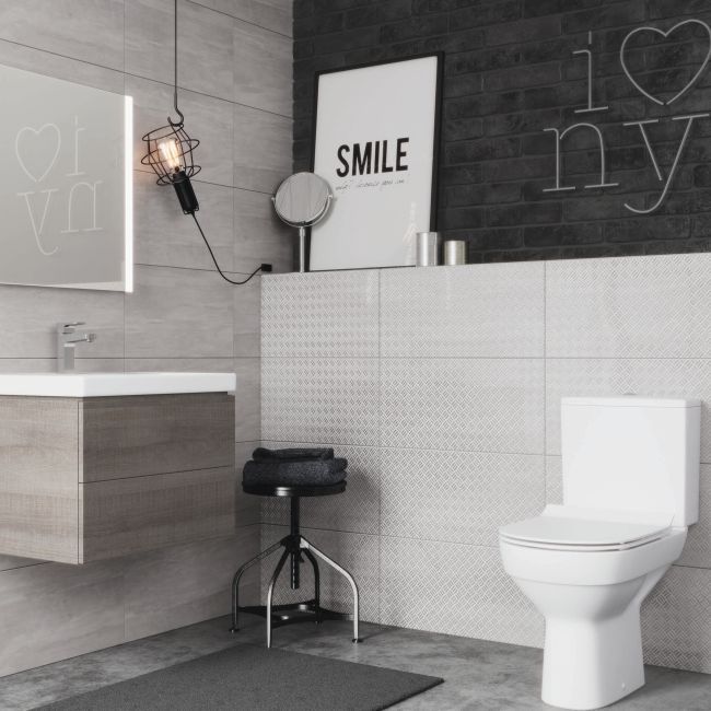 Kompaktné WC Cersanit City Rimless Slim s pomaly sa zatvárajúcim sedadlom