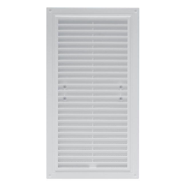Vetracia mriežka 295 x 160 mm biela