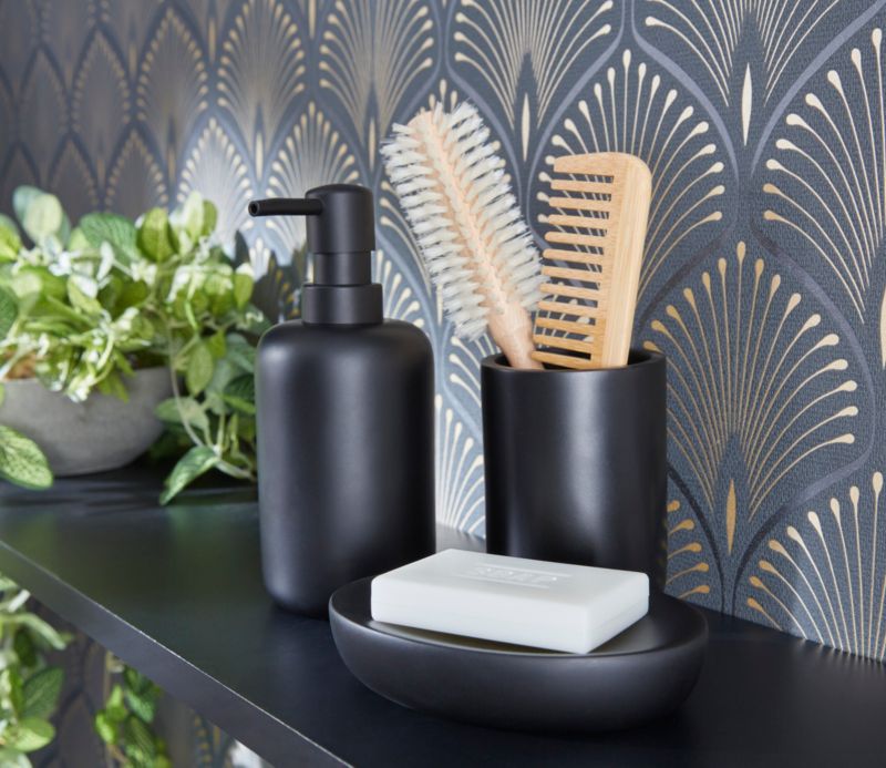 Kúpeľňový hrnček Ulva čierny