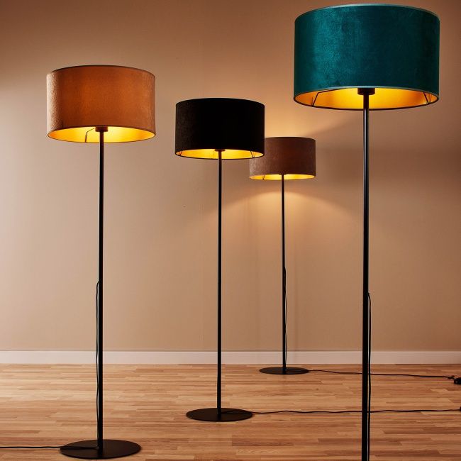 Stojacia lampa Goldie 1 x E27 zelená