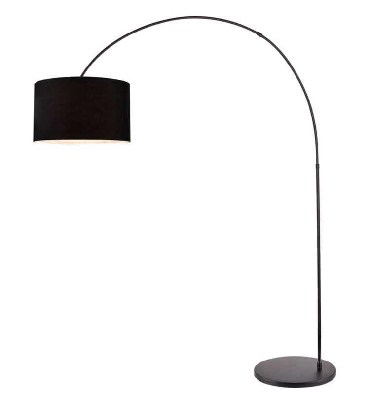 Stojacia lampa  Alacrane 1-svetlo E27, čierna