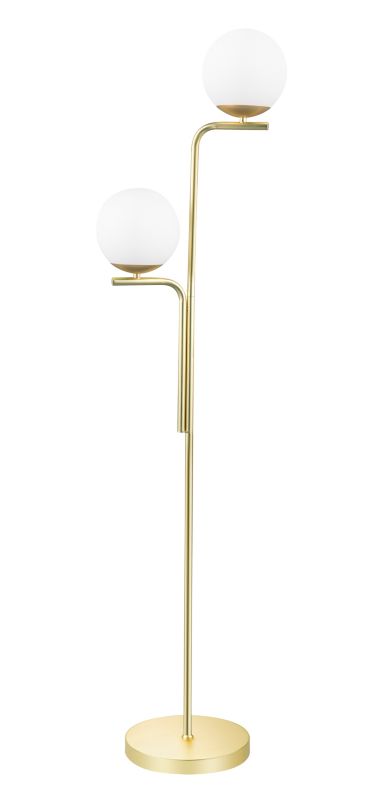 Stojacia lampa Baldaz 2-svetlo E14, mosadz