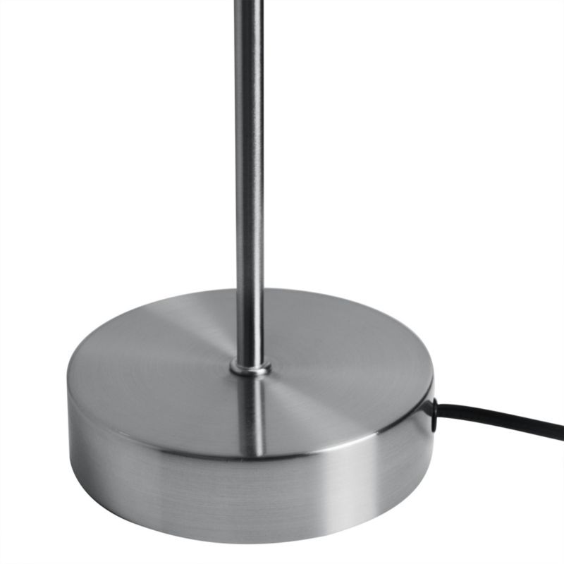 Stolná lampa Kluan E14, brúsený chróm