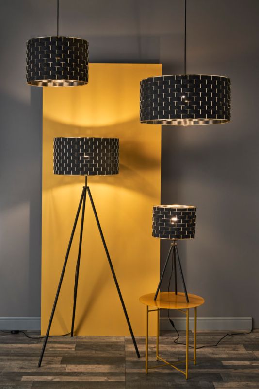 Stolná lampa Marasales 1 x E27 čierna