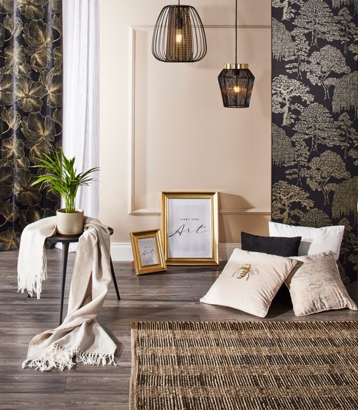 Závesná lampa Escandidos 1 x E27 čierna