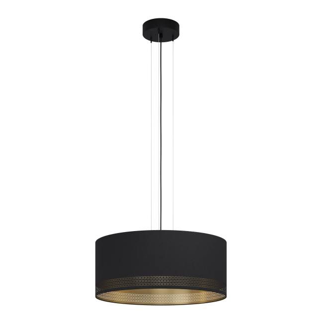 Závesná lampa Esteperra 3 x E27 čierna