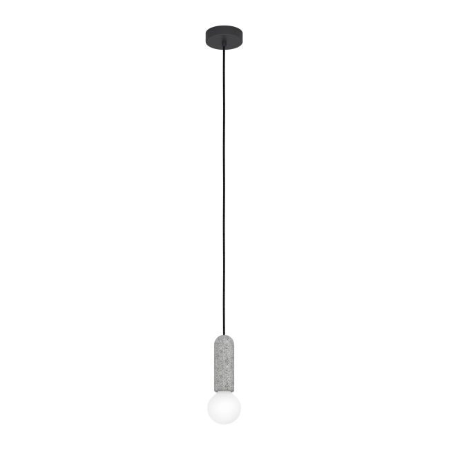 Závesná lampa Giaconecchia 1 x E27 šedá