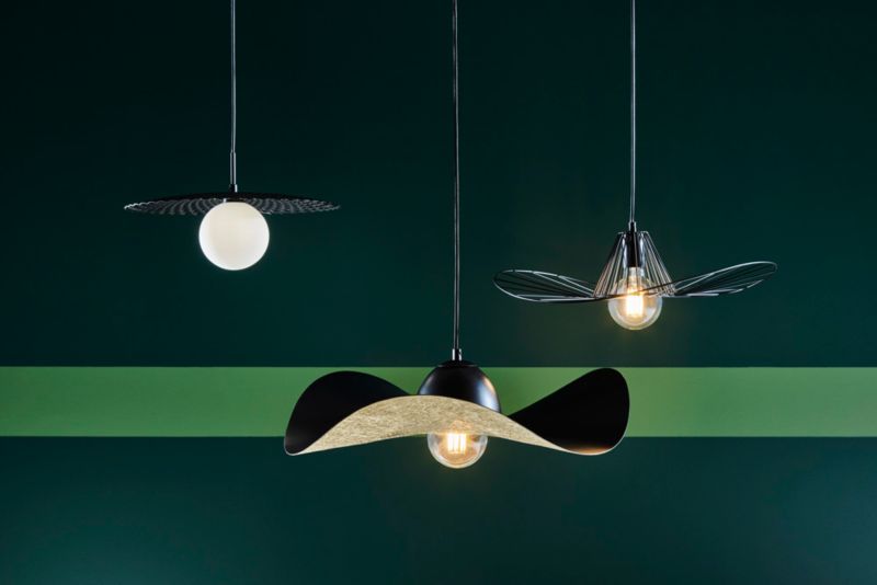 Závesná lampa Kapello 1-light E27 čierna / zlatá