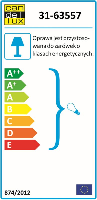 Závesné svietidlo Otriks 1 x 60 W E27 biele