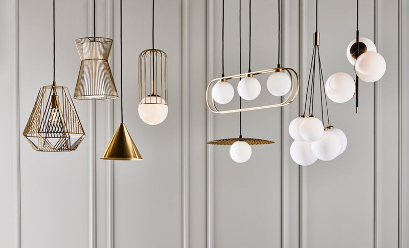 Závesná lampa Stype 1 x E27 zlatá