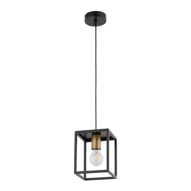 Závesná lampa Vigo 1-light E27 čierna / zlatá