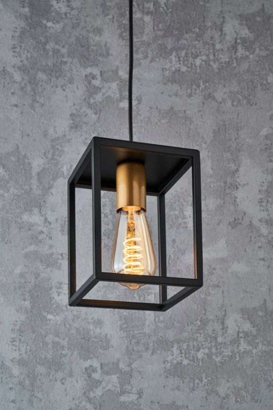 Závesná lampa Vigo 1-light E27 čierna / zlatá