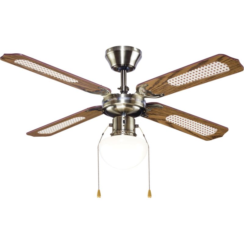 Lari lampový ventilátor 107 cm E27 zlatá