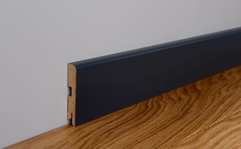 Foge LB1 MDF soklová lišta 16 x 80 x 2000 mm čierna
